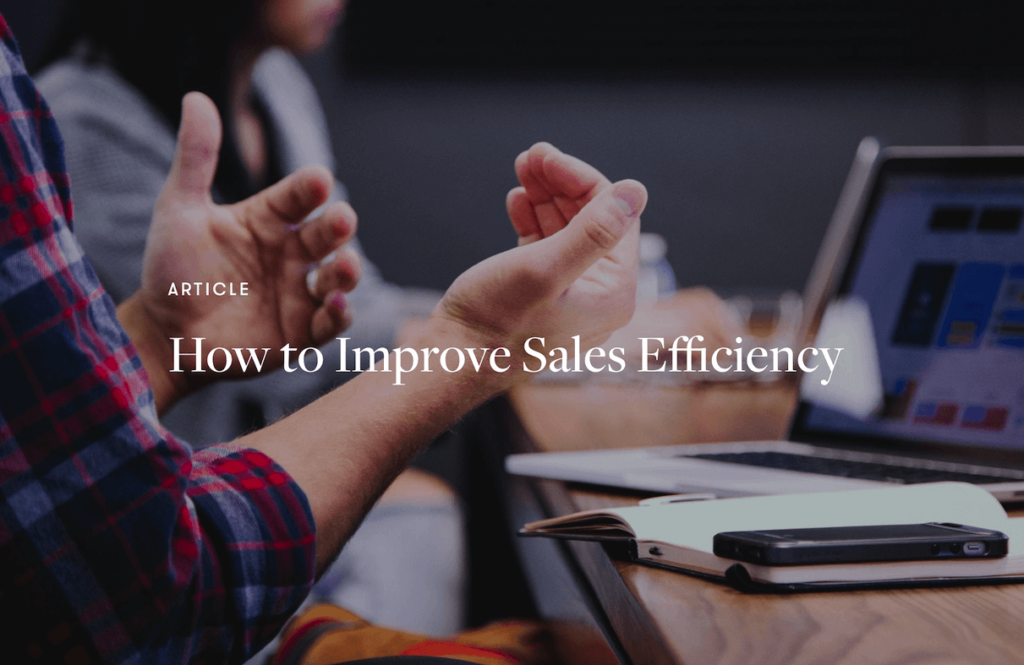 more leads sales efficiency