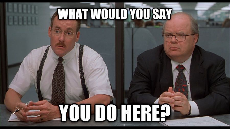 What would you say you do here office space