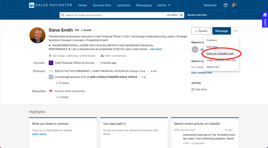 LSN View on LinkedIn