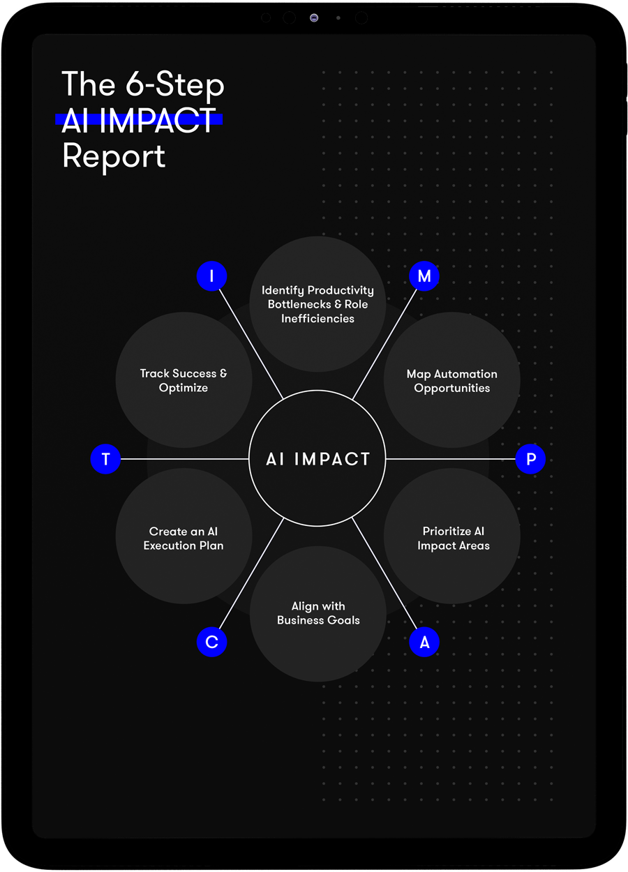 AI IMPACT graphic on ipad