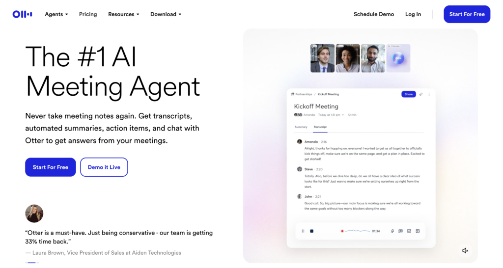 Otter ai sales tools